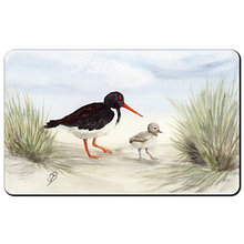 Frühstücksbrettchen Austerfischer am Strand
