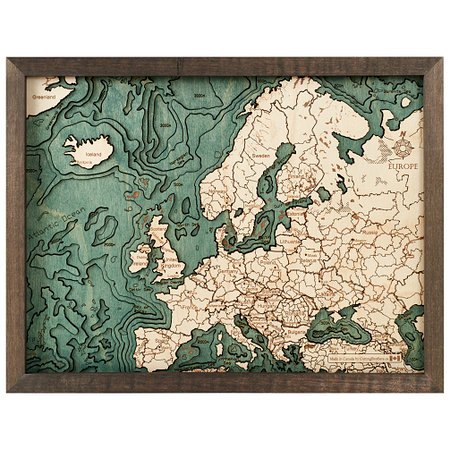 3-D Wandkarte EUROPA
