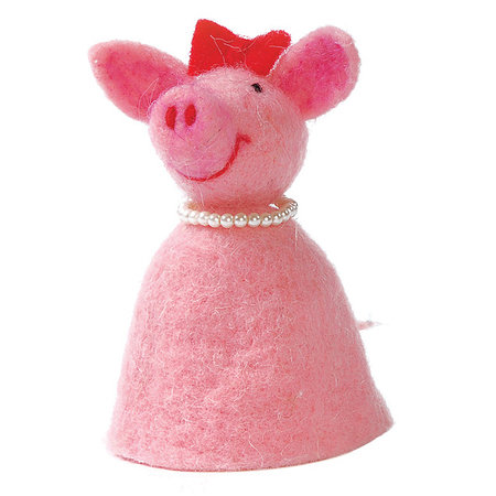 Filz-Eierwärmer rosa Schwein