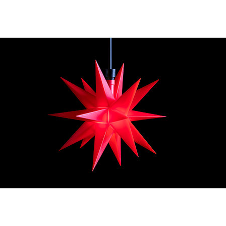 Leuchtender LED-Stern rot