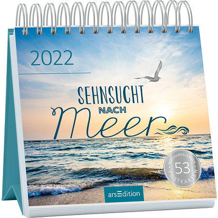 Postkartenkalender Sehnsucht nach Meer 2022