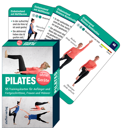 Trainingskarten Pilates ohne Geräte