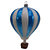 Gläserner Christbaumschmuck Heißluftballon blau-weiß (1)