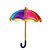 Gläserner Regenschirm Regenbogen (1)