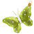 Gläserner Schmetterling, grün (1)