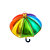 Gläserner Regenschirm Regenbogen (2)