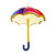 Gläserner Regenschirm Regenbogen (3)